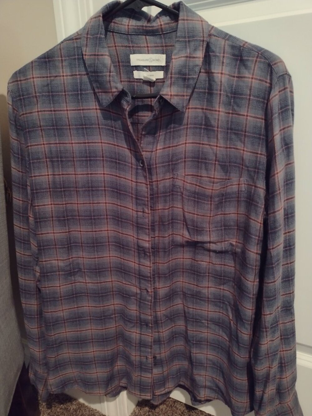 Treasure & Bond Boyfriend Plaid Shirt